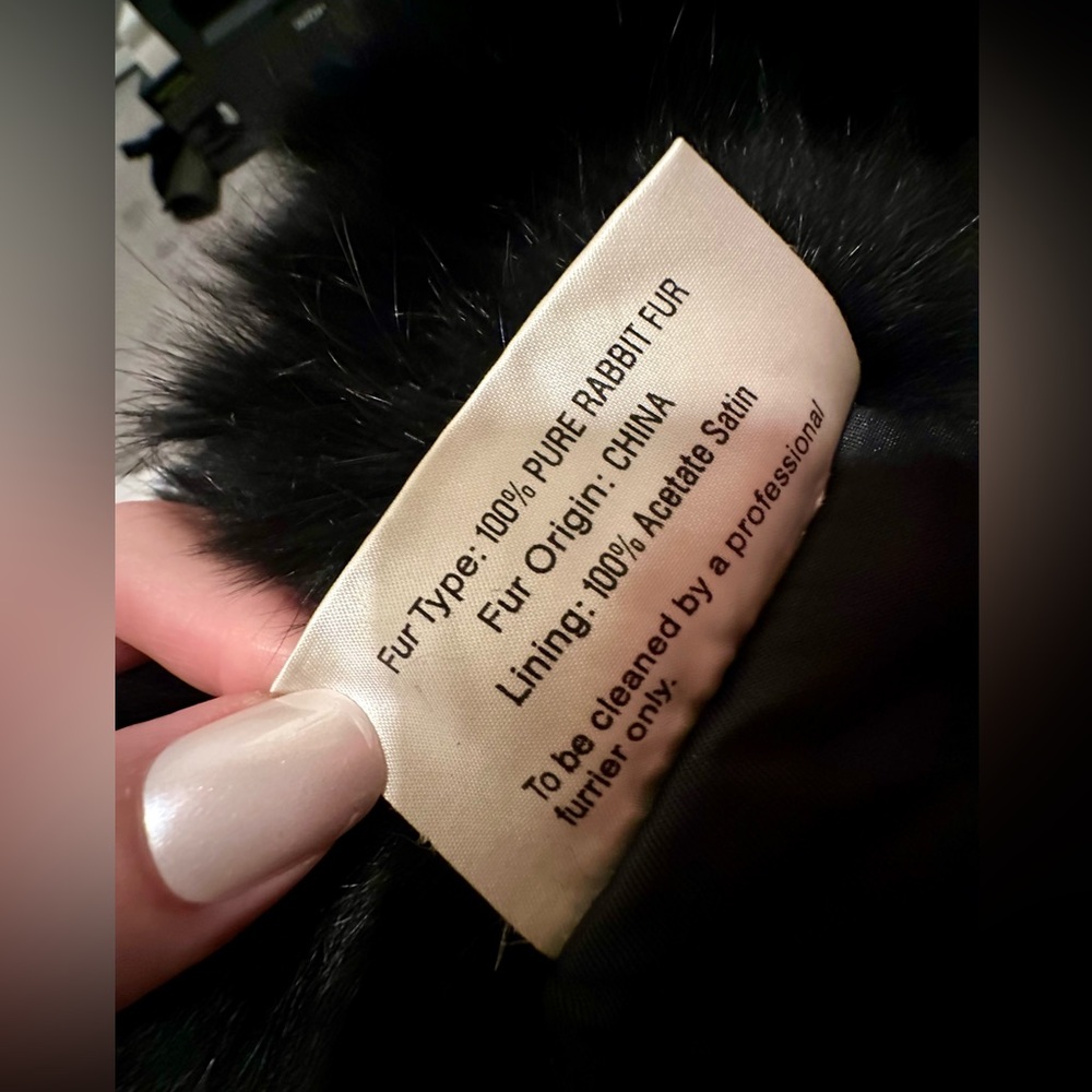 LUXURY RABBIT FUR COAT - Picture 9 of 15